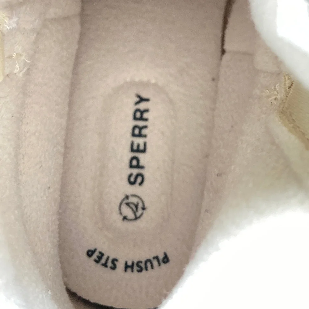 Sperry Syren Ascent Round Toe Boots Off White‎ Womens 7.5